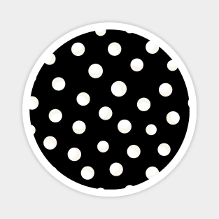 Shining white polka dots pattern Magnet